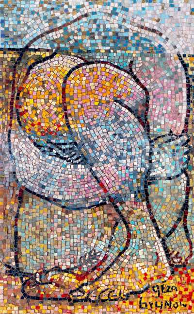 1998, Mosaic with Found Venetian Smalti, 48. x 30 in, Commission