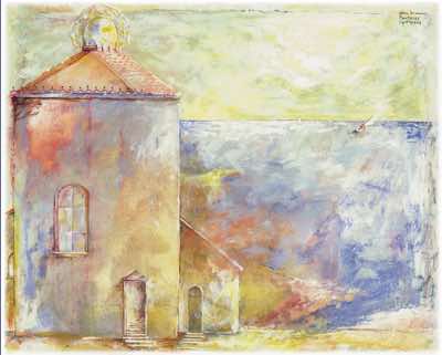 1997, Watercolor on Paper, 4.8 x 6 in, SOLD