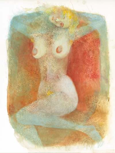 2012, Watercolor on Paper, 15 x 12 in, SOLD