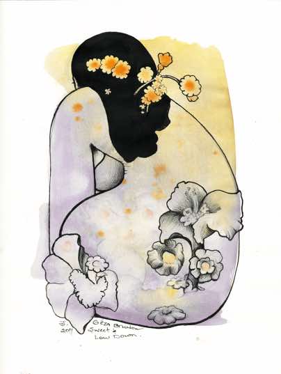 2011, Ink & Watercolor on Paper, 11.5 x 8.5 in, SOLD