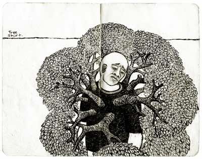 2010, Ink and Gesso on Paper, Collection of the Artist